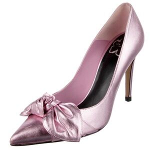 TED BAKER Pink Metallic Pumps Size 10.5 (fits like 9.5)